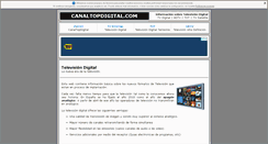 Desktop Screenshot of canaltopdigital.com